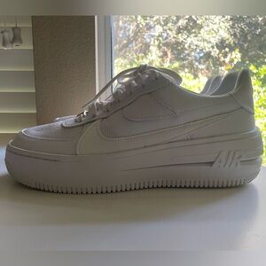 Nike Women's White Air Platform Sneakers